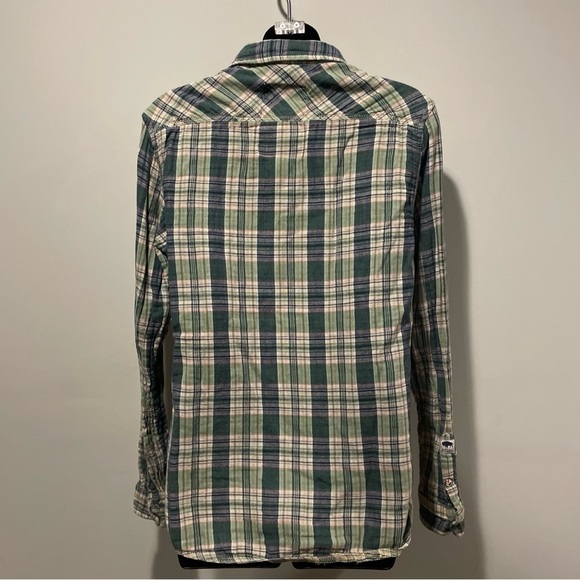 David Bitton Buffalo Green Plaid Women’s Button Down Shirt - Small Petite (S/P) - Picture 7 of 9